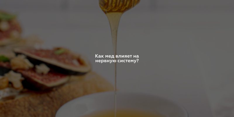 Как мед влияет на нервную систему?
